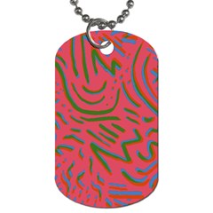 Pattern Saying Wavy Dog Tag (one Side) by Ndabl3x