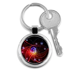 Physics Quantum Physics Particles Key Chain (round) by Sarkoni