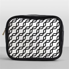 Diagonal Stripe Pattern Mini Toiletries Bag (one Side) by Apen