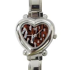 Abstract Architecture Building Business Heart Italian Charm Watch by Amaryn4rt