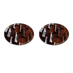 Abstract Architecture Building Business Cufflinks (oval) by Amaryn4rt