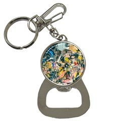 Art Graffiti Abstract Vintage Lines Bottle Opener Key Chain by Amaryn4rt