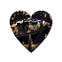 Christmas Advent Candle Arches Heart Magnet by Amaryn4rt