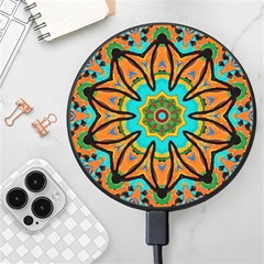 Color Abstract Pattern Structure Wireless Fast Charger(black) by Amaryn4rt