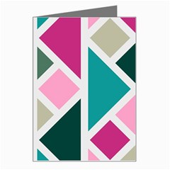 Pattern Geometric Decor Backdrop Greeting Card by Modalart