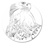 Eagle Birds Of Prey Raptor Magnet 5  (Round) Front