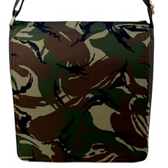 Camouflage Pattern Fabric Flap Closure Messenger Bag (s) by Bedest