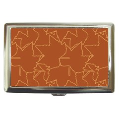 Autumn Leaves Repeat Pattern Cigarette Money Case by Ravend