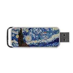 Mosaic Art Vincent Van Gogh Starry Night Portable Usb Flash (one Side) by Modalart