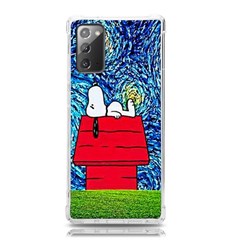 Cartoon Dog Starry Night Van Gogh Parody Samsung Galaxy Note 20 Tpu Uv Case by Modalart