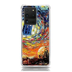 Tardis Starry Night Doctor Who Van Gogh Parody Samsung Galaxy S20 Ultra 6 9 Inch Tpu Uv Case by Modalart