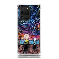 Cartoon Dog Vincent Van Gogh s Starry Night Parody Samsung Galaxy S20 Ultra 6 9 Inch Tpu Uv Case by Modalart