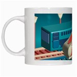 Bridge Transportation Train Toys White Mug Left