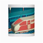 Bridge Transportation Train Toys White Mug Center