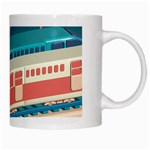 Bridge Transportation Train Toys White Mug Right