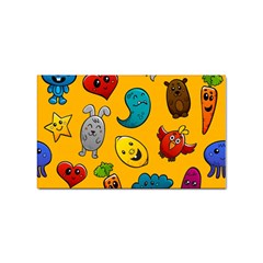 Graffiti Characters Seamless Ornament Sticker (rectangular) by Bedest