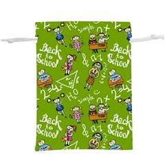 Seamless Pattern With Kids Lightweight Drawstring Pouch (xl) by Bedest