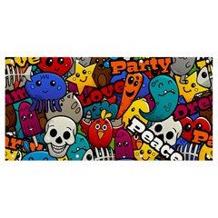 Graffiti Characters Seamless Pattern Banner And Sign 8  X 4  by Bedest