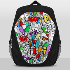 Graffity Characters Seamless Pattern Art Backpack Bag by Bedest