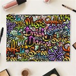 Graffiti Word Seamless Pattern Cosmetic Bag (XL) Front