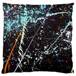 Abstract Colorful Texture Large Premium Plush Fleece Cushion Case (Two Sides) Back