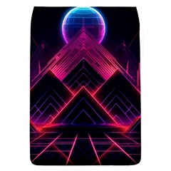 Synthwave City Retrowave Wave Removable Flap Cover (s) by Pakjumat