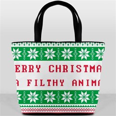 Merry Christmas Ya Filthy Animal Bucket Bag by Pakjumat