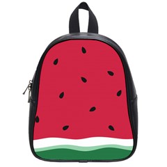 Minimalist Summer Watermelon Wallpaper School Bag (small) by Pakjumat