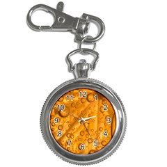 Lime Water Bubbles Macro Light Detail Background Key Chain Watches by Pakjumat