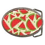 Cute Watermelon Seamless Pattern Belt Buckles Front