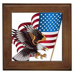 American Eagle Clip Art Framed Tile by Maspions