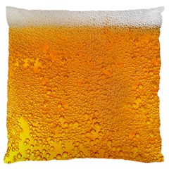 Beer Bubbles Pattern Large Premium Plush Fleece Cushion Case (one Side) by Maspions