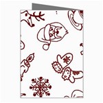 Red And White Christmas Breakfast  Greeting Card Right