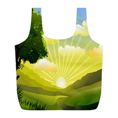 Wallpaper Background Landscape Full Print Recycle Bag (l) by Hannah976