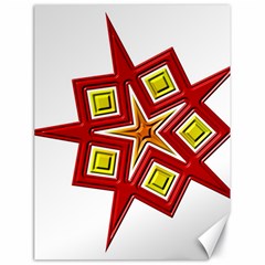 Pattern Tile Decorative Design Star Canvas 18  X 24  by Hannah976