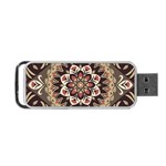 Seamless Pattern Floral Flower Portable USB Flash (One Side) Front