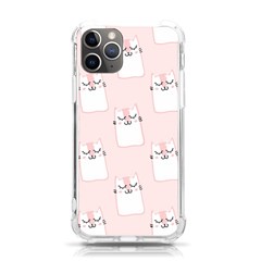 Pattern Pink Cute Sweet Fur Cats Iphone 11 Pro 5 8 Inch Tpu Uv Print Case by Sarkoni