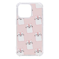 Pattern Pink Cute Sweet Fur Cats Iphone 13 Pro Tpu Uv Print Case by Sarkoni