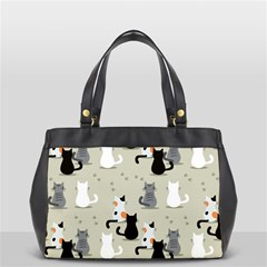 Cute Cat Seamless Pattern Oversize Office Handbag by Apen