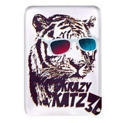 Krazy Katz 3d Tiger Roar Animal Rectangular Glass Fridge Magnet (4 Pack) by Sarkoni