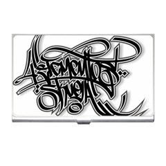 Hip Hop Music Drawing Art Graffiti Business Card Holder by Sarkoni