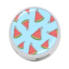 Watermelon Fruit Pattern Tropical 4-port Usb Hub (one Side) by Apen