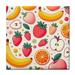 Fruit Sweet Pattern Tile Coaster by Ravend