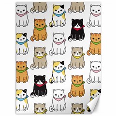 Cat Kitten Seamless Pattern Canvas 36  X 48  by Grandong