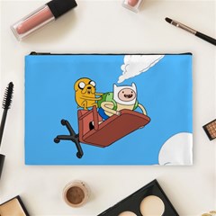 Cartoon Adventure Time Jake And Finn Cosmetic Bag (large) by Sarkoni