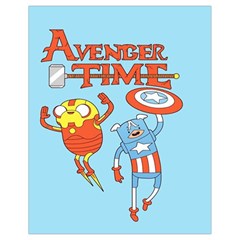 Adventure Time Avengers Age Of Ultron Drawstring Bag (small) by Sarkoni