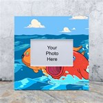 Adventure Time Fish Landscape White Box Photo Frame 4  x 6  Front