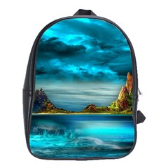 Artistic Fantasy Psychedelic School Bag (xl) by Sarkoni