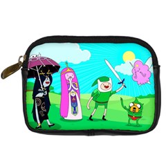 Adventure Time The Legend Of Zelda Parody Digital Camera Leather Case by Sarkoni