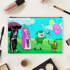 Adventure Time The Legend Of Zelda Parody Cosmetic Bag (large) by Sarkoni